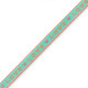 Ribbon text "Love" Turquoise-orange